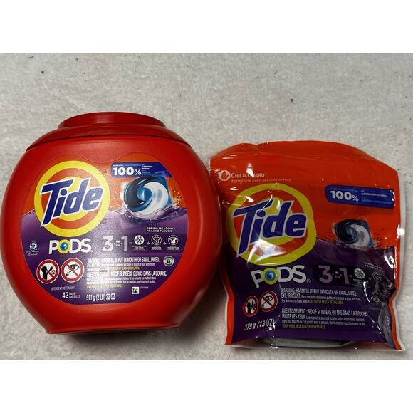 Tide PODS 3-in-1 HE Laundry Detergent Capsules Spring Meadow 35 oz. 58 Count - Picture 1 of 5